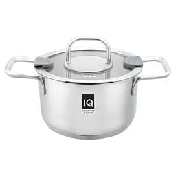 Кастрюля IQ Be Creative 18 см 2.5 л с крышкой серебристая (IQ-2050-18)