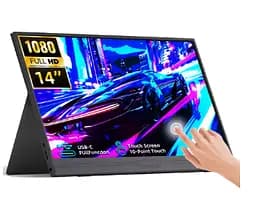 Портативний монітор ZSUS 14AT black 14" 1920x1080 60 Гц Сенсорний екран