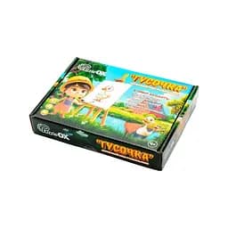 Деревянный пазл-раскраска А5 "Гусочка" PuzzleOK Puz-22937 кисточка, краски, клейкая пленка