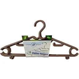 Набір вішалок для одягу Stars Plast 43 см 5 шт. какао (94197/как)