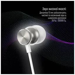 Навушники ColorWay 3.5 mm Wired Earphone UrbanBeat White (CW-WD03WT) - мініатюра 11