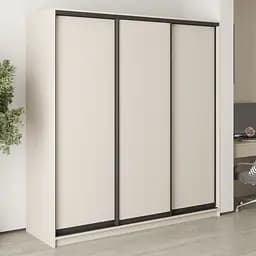 Шкаф-купе трехдверный MebelStar Стандарт BG 3ДСП 200x60x210 см Кашемир (MBS-8264)