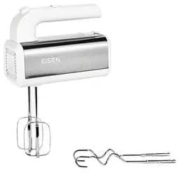 Міксер Eisen EHM-55W, White, 550W, ручний, 5 швидкостей, винчики, гаки для замісу тесту, захист від перегріву - мініатюра 3
