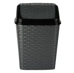 Корзина для мусора Violet House Ротанг Metallic, полипропилен, 10 л, серая (0752 Роттанг Metallic с/к 10 л)