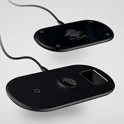 Бездротовий зарядний пристрій Baseus Smart 3 в 1 (Phone + Watch + Pods) 18W WX3IN1-B01 Black - мініатюра 5