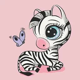 Картина по номерам ArtCraft Зебра 15085-AC 30х30 см