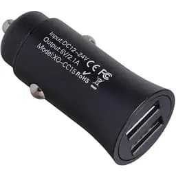 Автомобільний зарядний пристрій XO CC15 2.1A/2 USB/12-24V Black - мініатюра 3