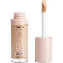 Тональна основа-флюїд Parisa Iconic Glow Filter з ефектом сяйва 20 мл відтінок № 604 Warm ivory  - мініатюра 2