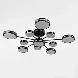 Черная светодиодная люстра Ø 85 см 85 Вт | Ст. 77033/6+5 BK | Line F