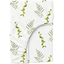 Простирадло Cosas на резинці 80х200 green foliage, зелений (FoliageGreen_80x200x20)