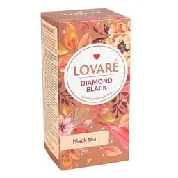 Чай черный байховый Lovare Diamond Black 48 г (24 шт. х 2 г)
