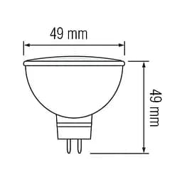 Лампа світлодіодна HOROZ ELECTRIC Fonix-4 4W GU 5.3 105° 4200K - мініатюра 3