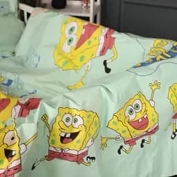 Наволочка MirSon Бязь Kids Time 17-0688 Спанч Боб і Патрік 45х45 см (2200010252859) - мініатюра 5