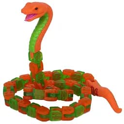 Игрушка Zing Klixx Creaturez Fidget Питон зелено-красный