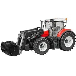 Уцінка. Трактор Bruder Steyr 6300 Terrus з навантажувачем червоний з білим (03181)