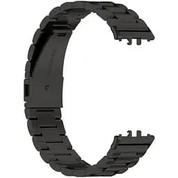 Ремінець DK для Samsung Galaxy Fit3 (R390) Metal Band Fitlink (black) - мініатюра 2