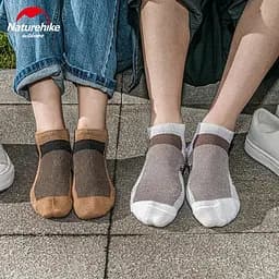 Шкарпетки Naturehike NH21FS013 швидко висихаючі 3 пари, M, бежеві, коричневі, чорні - мініатюра 6