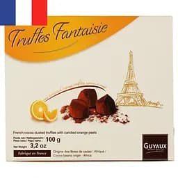 Цукерки Guyaux chocolatier Трюфелі апельсин 100 г (524117)
