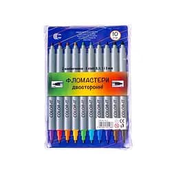 Дитячі фломастери Двосторонній COLOR-IT 108-10F 10 кольорів