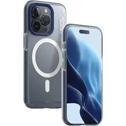 Чохол Blueo Dual Color Matte with MagSafe для Apple iPhone 15 Pro Max Dark Blue (B46-I15PMDBL) [102952] - мініатюра 2