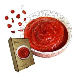 Деревянный пазл Замачау, А4, Деревянная коробка 100 элементов