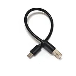 Кабель Power Bank USB2.0 AM-micro USB BM, 2.4А, 20см, черный