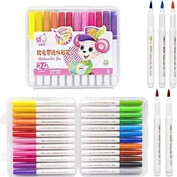 Дитячі фломастери Water color pen 228-24(Pink) 24 кольори