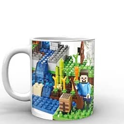 Кружка GeekLand Minecraft Майнкрафт лего MС.02.010.845 330 мл синяя