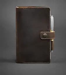 Шкіряний блокнот (Софт-бук) 4.0 темно-коричневий Crazy Horse