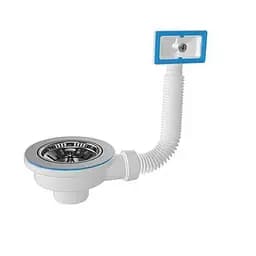 Випуск до сифона Bakimay PL 1039 3 1/2" із прямокутним переливом 30412