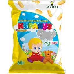 Кукурузные палочки сладкие Бумкорн Карапуз 60 г