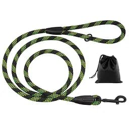 Поводок для собак Barksi Active 300х0.7 см черно-салатовый