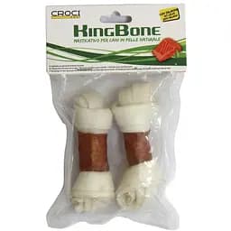 Ласощі для собак кістка вузлова з лососем 11 см Croci KingBone Salmon 2 шт/уп
