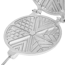 Форма для випікання вафельного печива у вигляді трикутників на плиті, Ласунка Сірий 86633