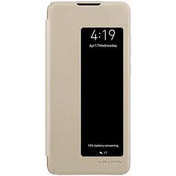Чехол-книжка Nillkin Sparkle Leather Case HuAwei P30 Gold