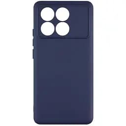 Чохол Silicone Cover з рамкою камери A Xiaomi Poco X6 Pro 5G Dark Blue (34618_3342273)