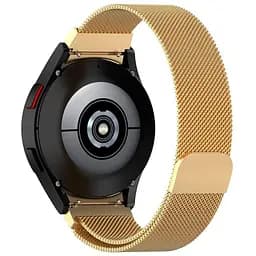 Ремінець для Samsung Galaxy Watch 7 - золотистий Watchbands Milanese Loop ширина кріплення 20мм металевий (W48-0WBWB80648397)