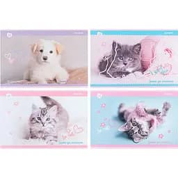 Набір зошитів для малювання Kite Rachael Hale 12 аркушів скоба софт тач + УФ лак 20 шт. (R24-241)