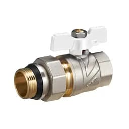 Кран прямий з американкою кульовий Zegor FAO01 з антипротіканням 1/2" PN50 30412