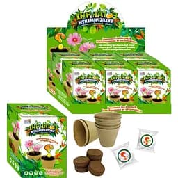 Магічний набір для створення саду: Насіння, ґрунт та картонні горщики для вирощування рослин і квітів