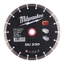 Диск алмазний MILWAUKEE DU 230, діаметр 230мм (цегла, бетон, шлакоблок) - мініатюра 2