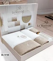 Подарунковий набір рушників з парфумом La Maison Olivia pbe0051098 - мініатюра 4