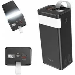 Зовнішній акумулятор Hoco J86 40000mAh 6931474759214 з лампою чорний - мініатюра 3