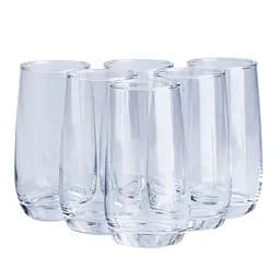 Набір склянок Deli Glass високих 6 штук по 360 мл, прозорий TS Kitchen HP557