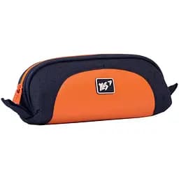 Пенал м'який Yes PH-5-1 Contrast, 8х21х6 см, чорний із помаранчевим (533098)