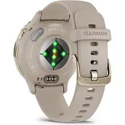 Смарт-годинник Garmin Venu 3S Soft Gold Stainless Steel Bezel with French Gray Case and Silicone Band (010-02785-02/52) [130196] - мініатюра 4