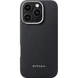 Карбоновий чохол Pitaka Ultra-Slim Case Black/Grey Twill для iPhone 16 Pro Max (KI1601PMA)