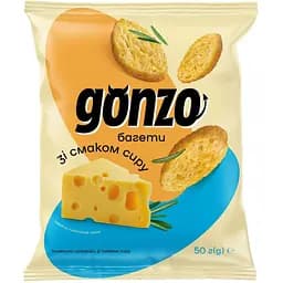 Пшеничні сухарики Gonzo зі смаком сиру 50 г