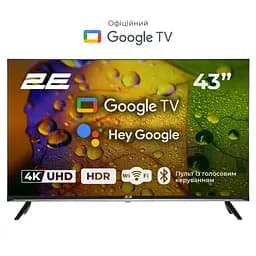 Телевізор 43" LED 4K 60Hz Smart Google TV Black 2E teh0018408 - мініатюра 3