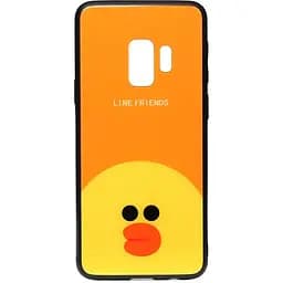 Чохол-накладка Toto Cartoon Print Glass Case Samsung Galaxy S9 Line friends Sally